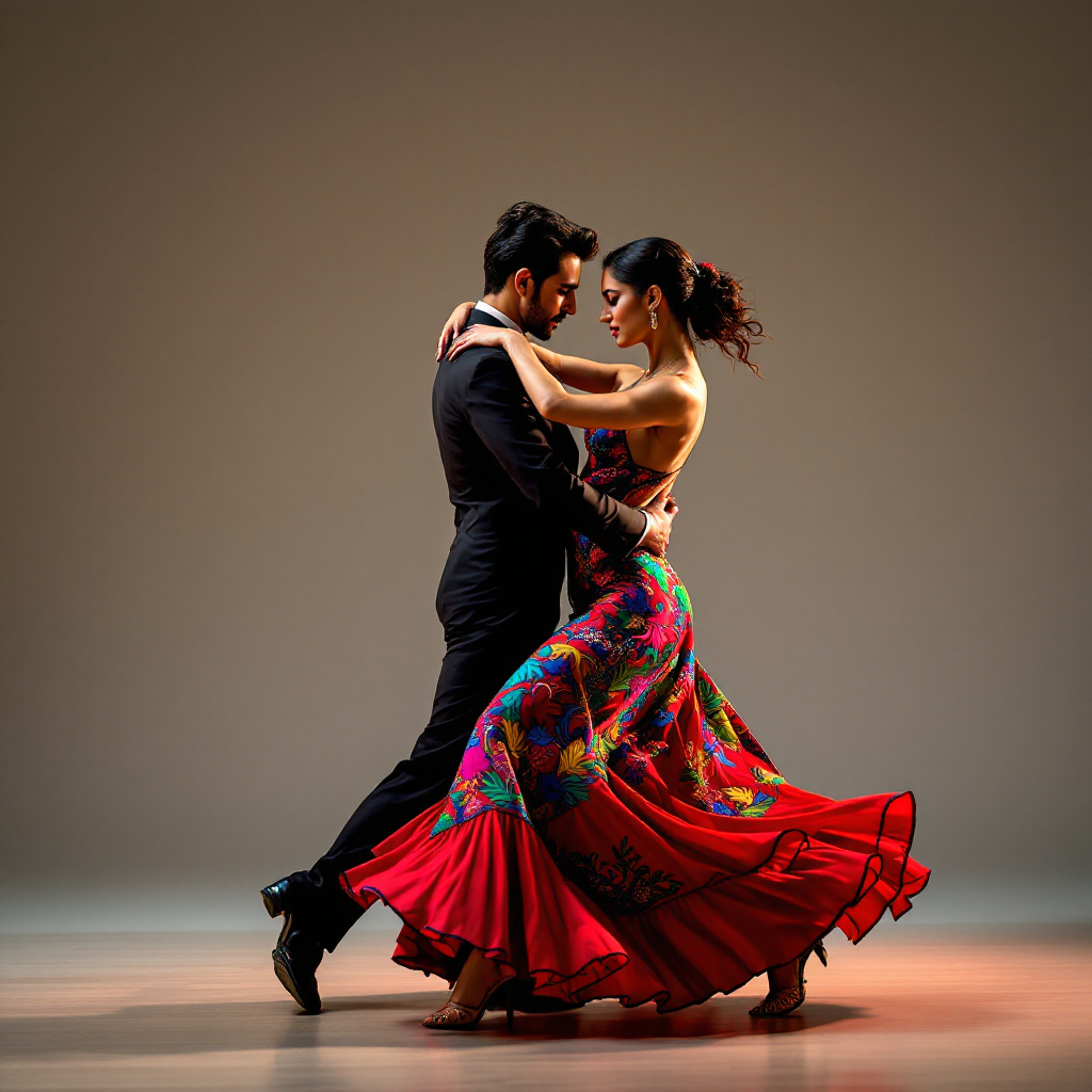 Latin dancers performing